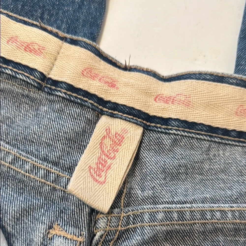 Vintage RARE High Rise Coca Cola Jeans - Picture 9 of 16